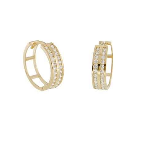 9kt CREOLE WITH STONES